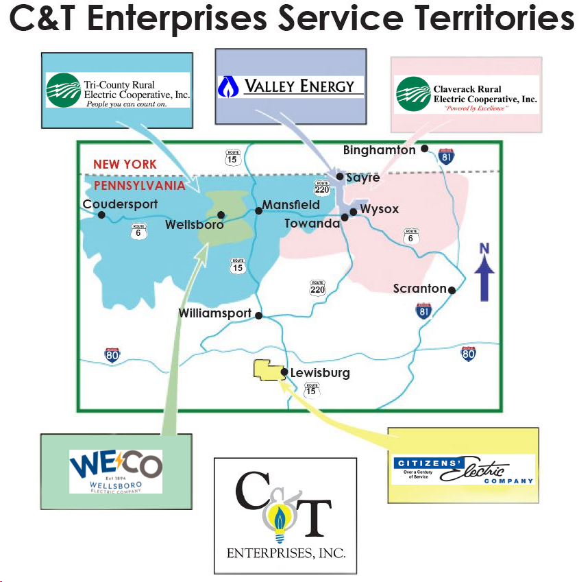 C&T Territory Map